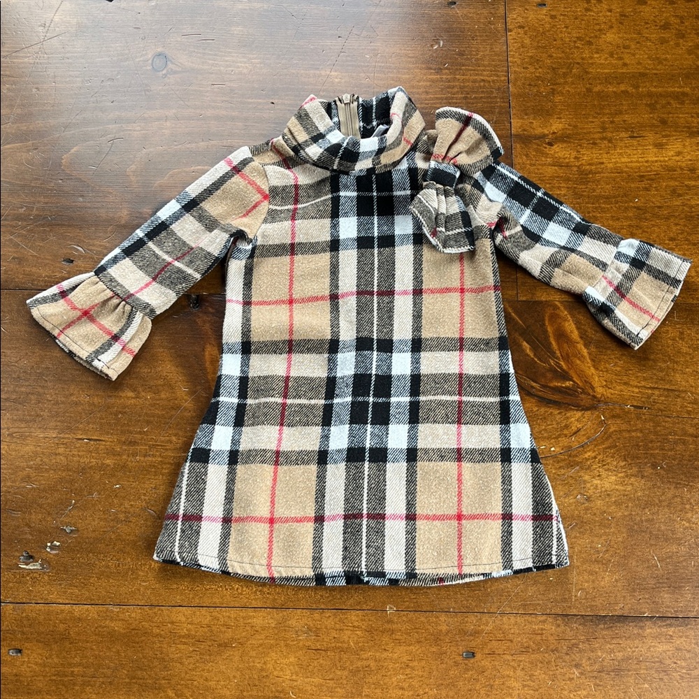 BMG Tartan Plaid Dress Sz 2T